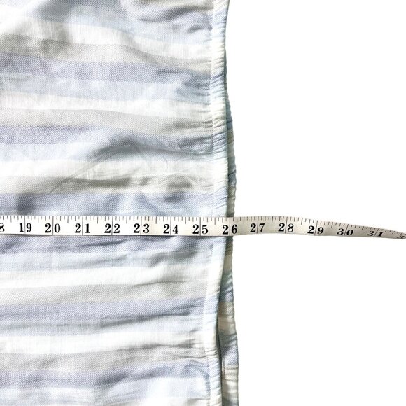 1X Womens Top Striped Lightweight 3/4 Tie-Sleeve Blouse by Dear Grace - Picture 12 of 12